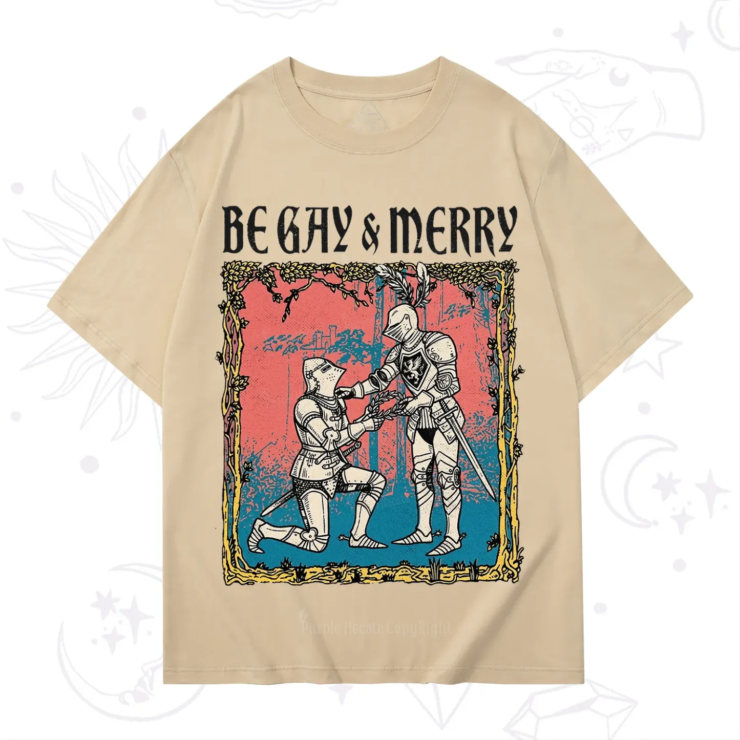 Purplehecate Be Gay & Merry Chivalry Pride T-Shirt