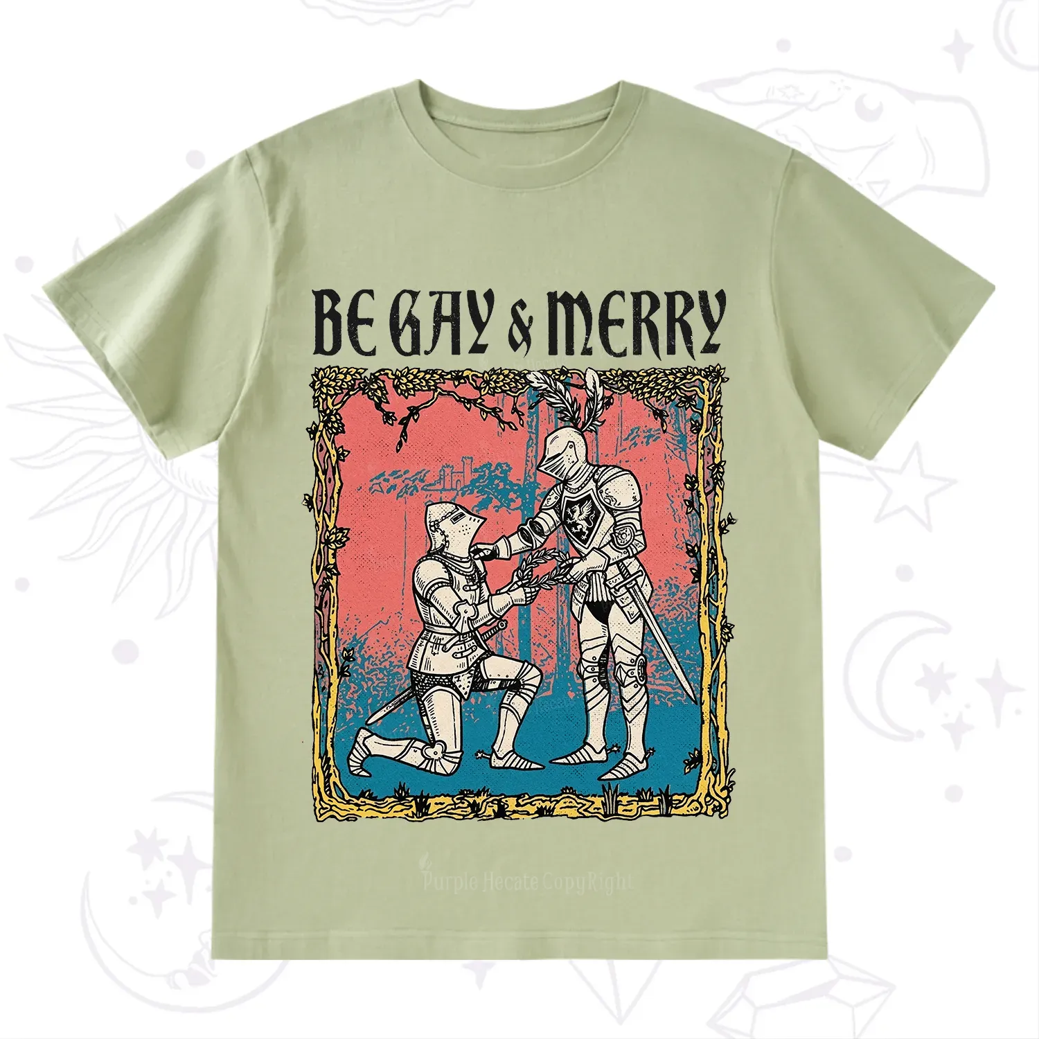 Purplehecate Be Gay & Merry Chivalry Pride T-Shirt