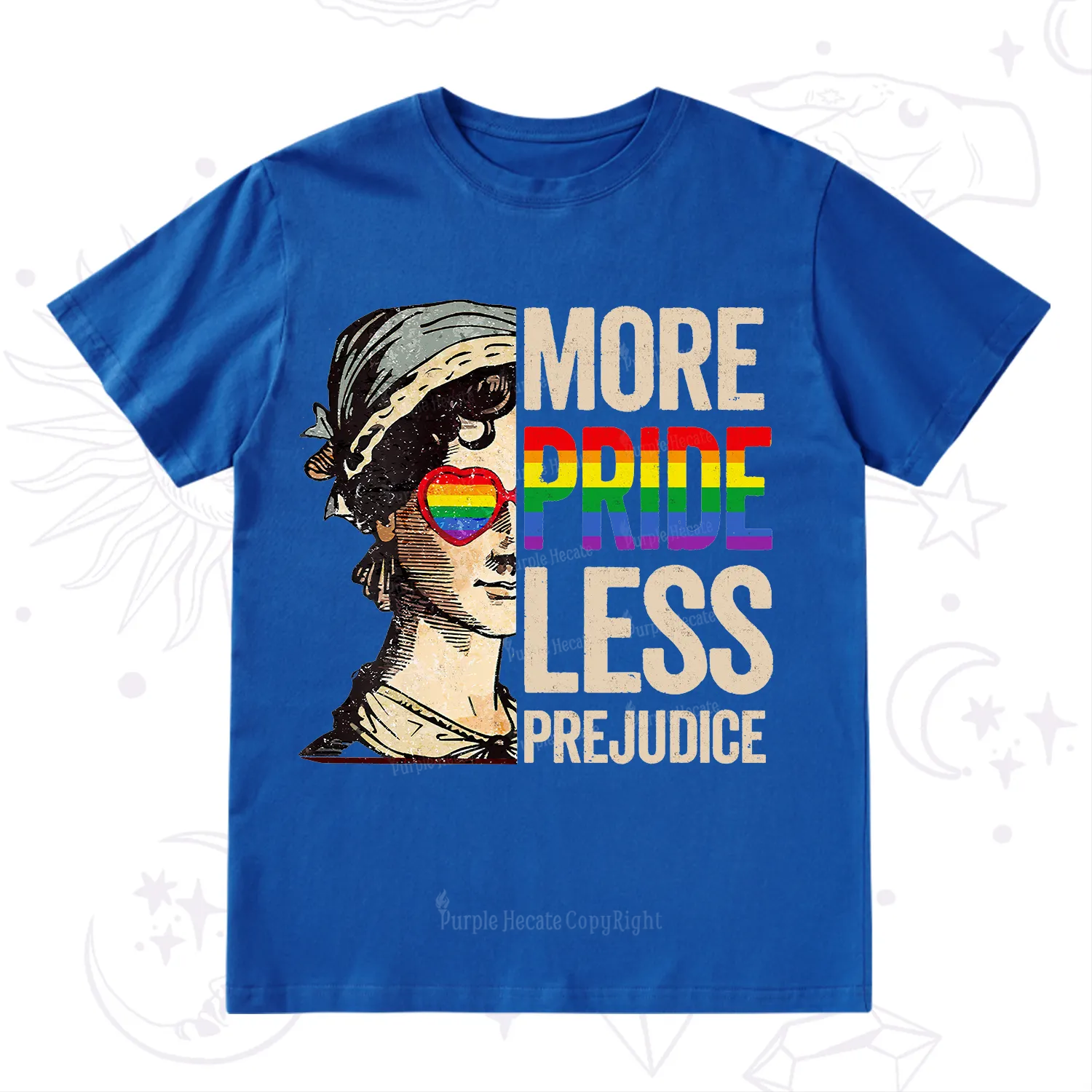 Purplehecate More Pride Less Prejudice Rainbow T-Shirt
