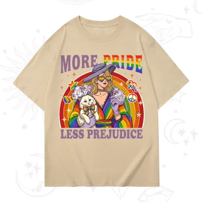 Purplehecate More Pride Less Prejudice Rainbow T-Shirt