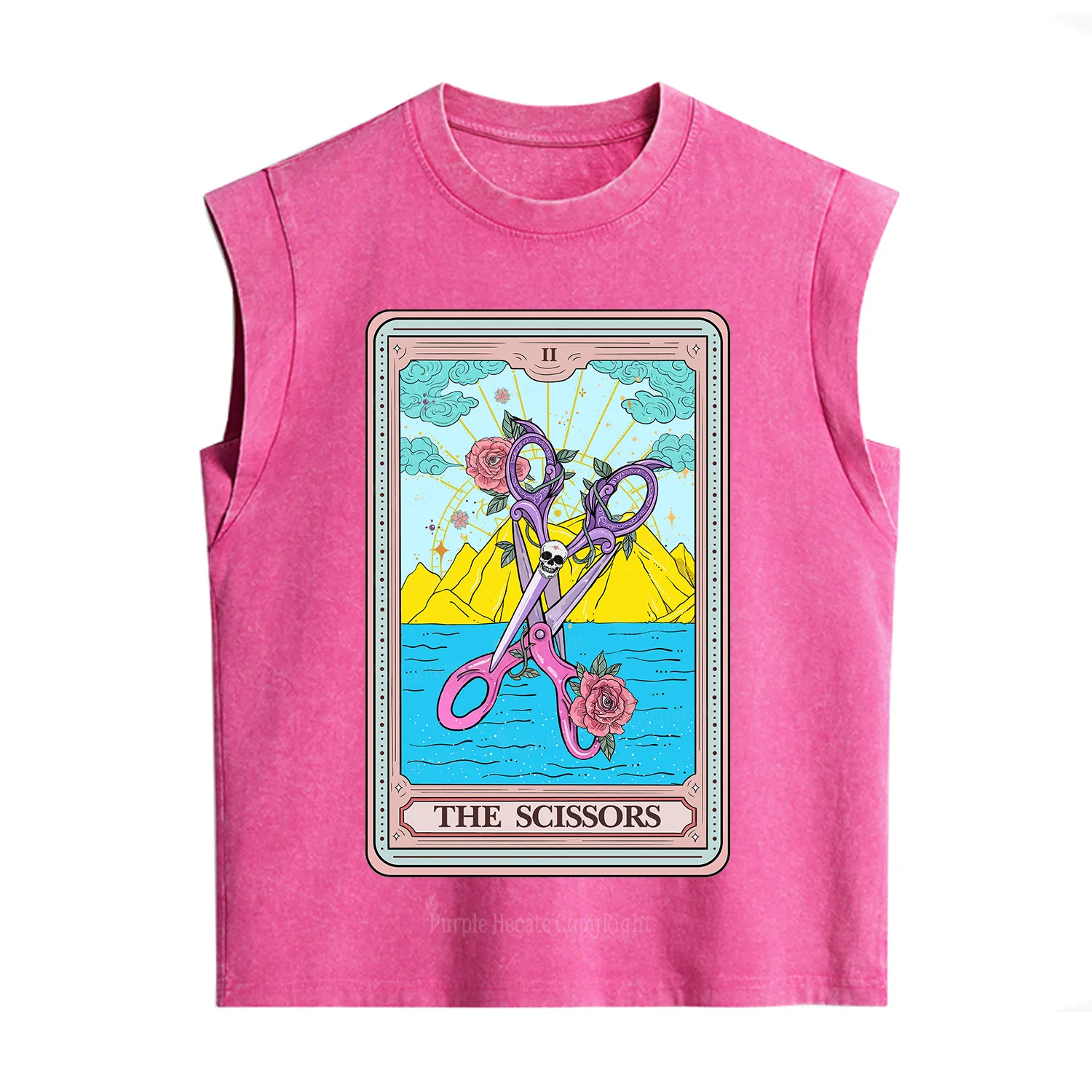 Purplehecate The Scissor Tarot Pride Vintage Washed Tank