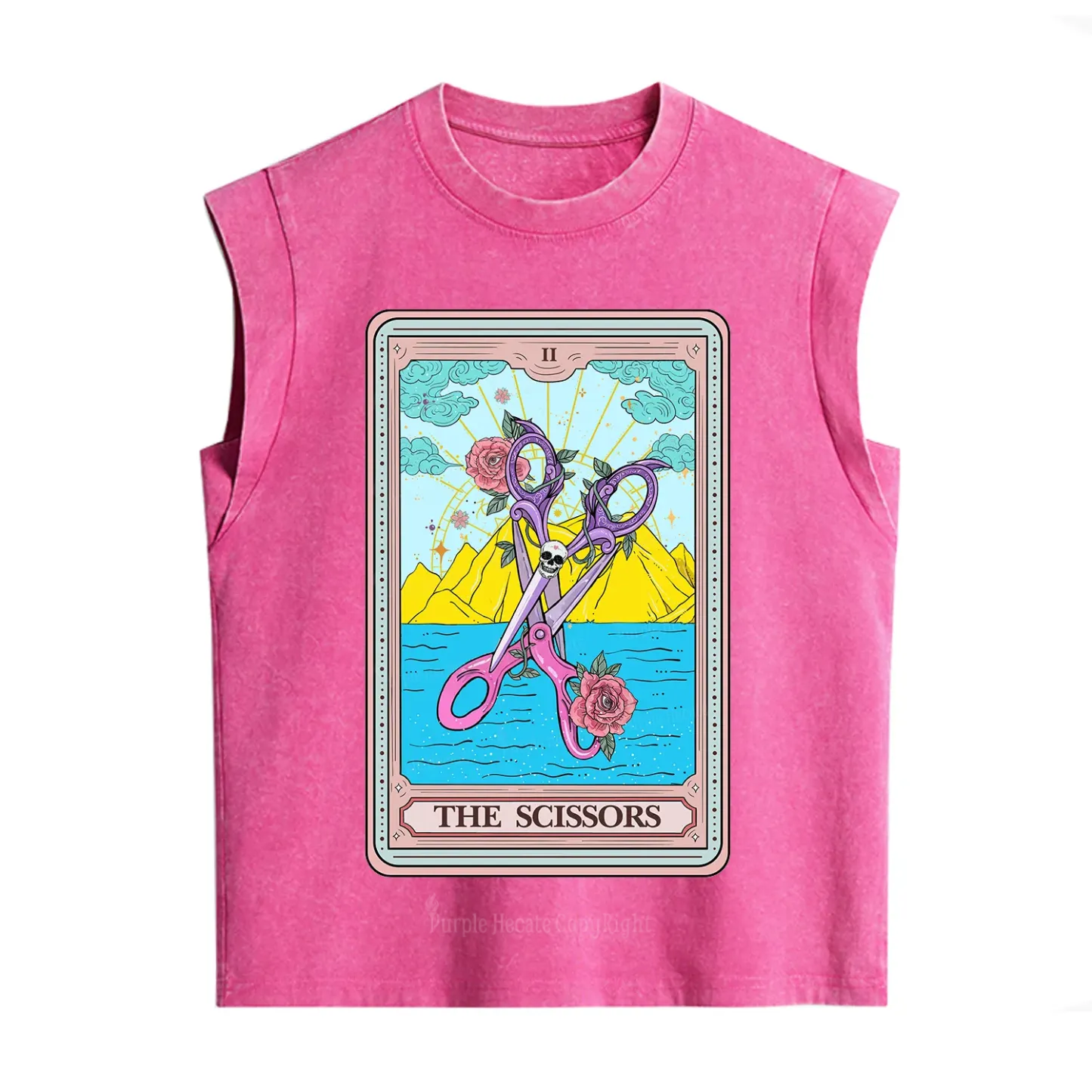 Purplehecate The Scissor Tarot Pride Vintage Washed Tank
