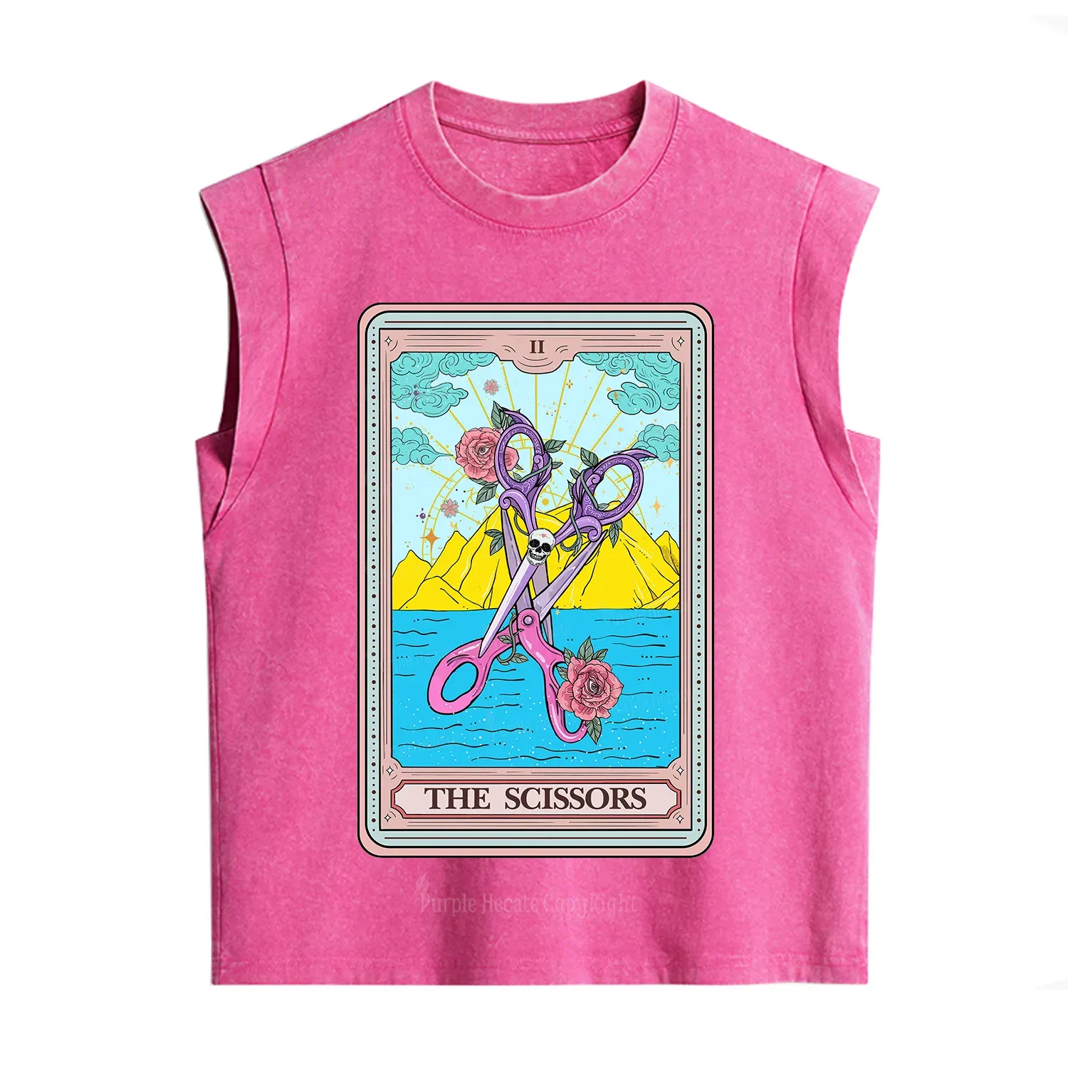 Purplehecate The Scissor Tarot Pride Vintage Washed Tank