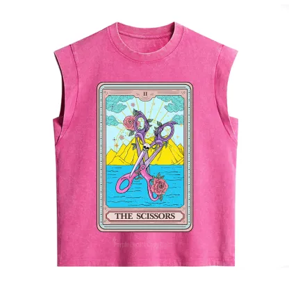 Purplehecate The Scissor Tarot Pride Vintage Washed Tank