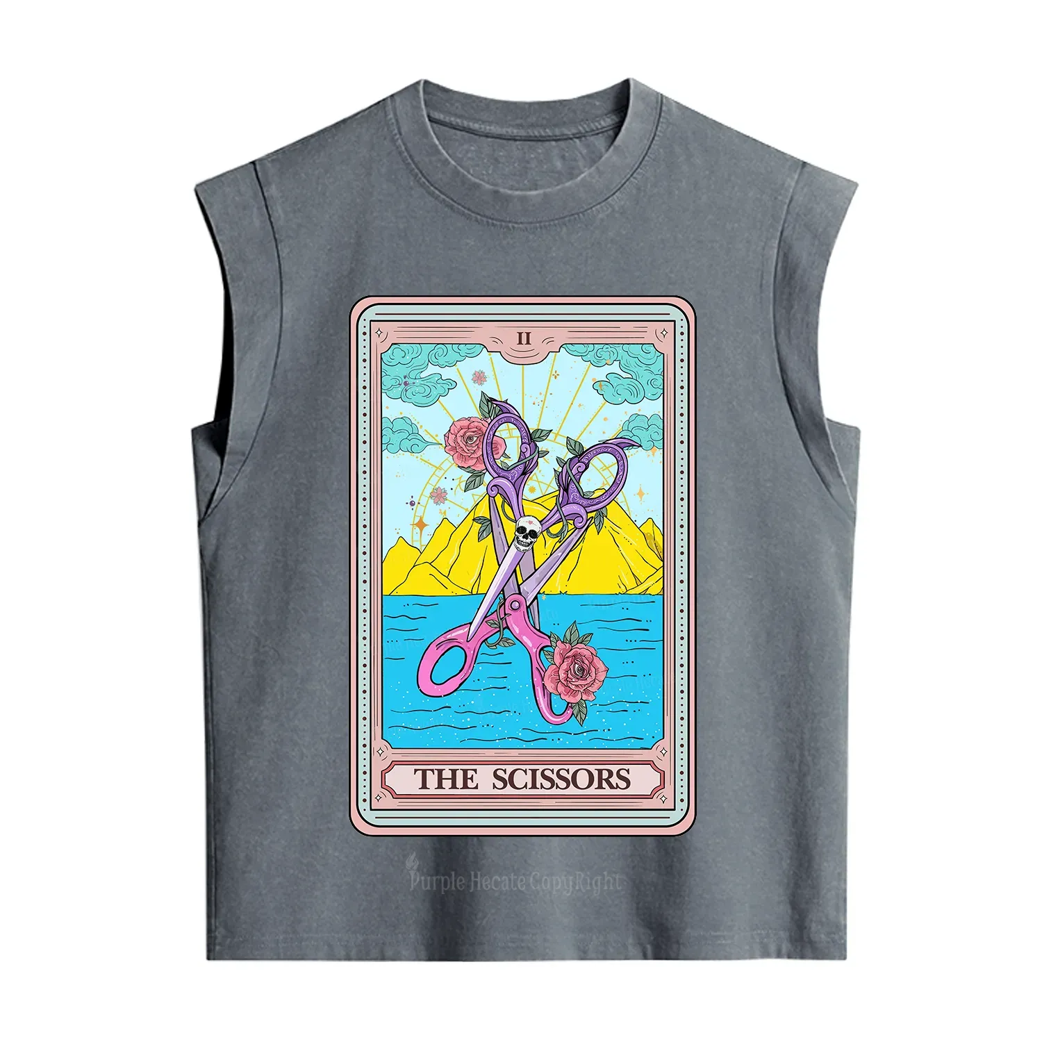 Purplehecate The Scissor Tarot Pride Vintage Washed Tank