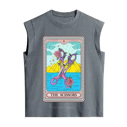 Purplehecate The Scissor Tarot Pride Vintage Washed Tank