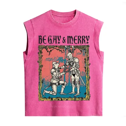 Purplehecate Be Gay & Merry Chivalry Pride Vintage Washed Tank