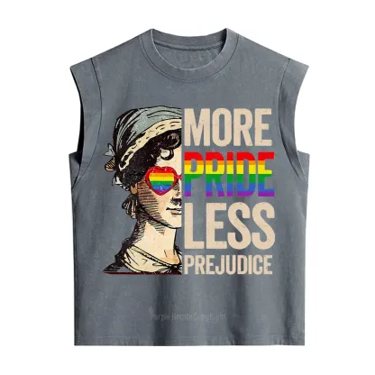 Purplehecate More Pride Less Prejudice Rainbow Vintage Washed Tank