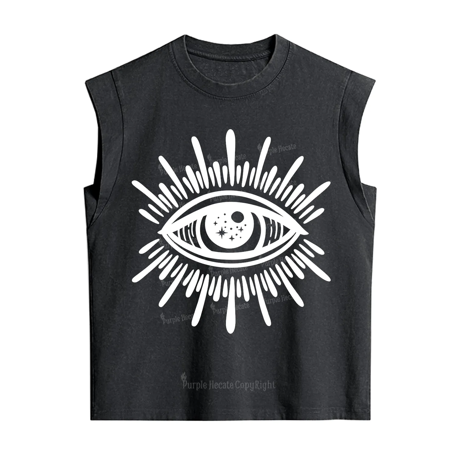 Purplehecate Evil Eye Vintage Washed Tank