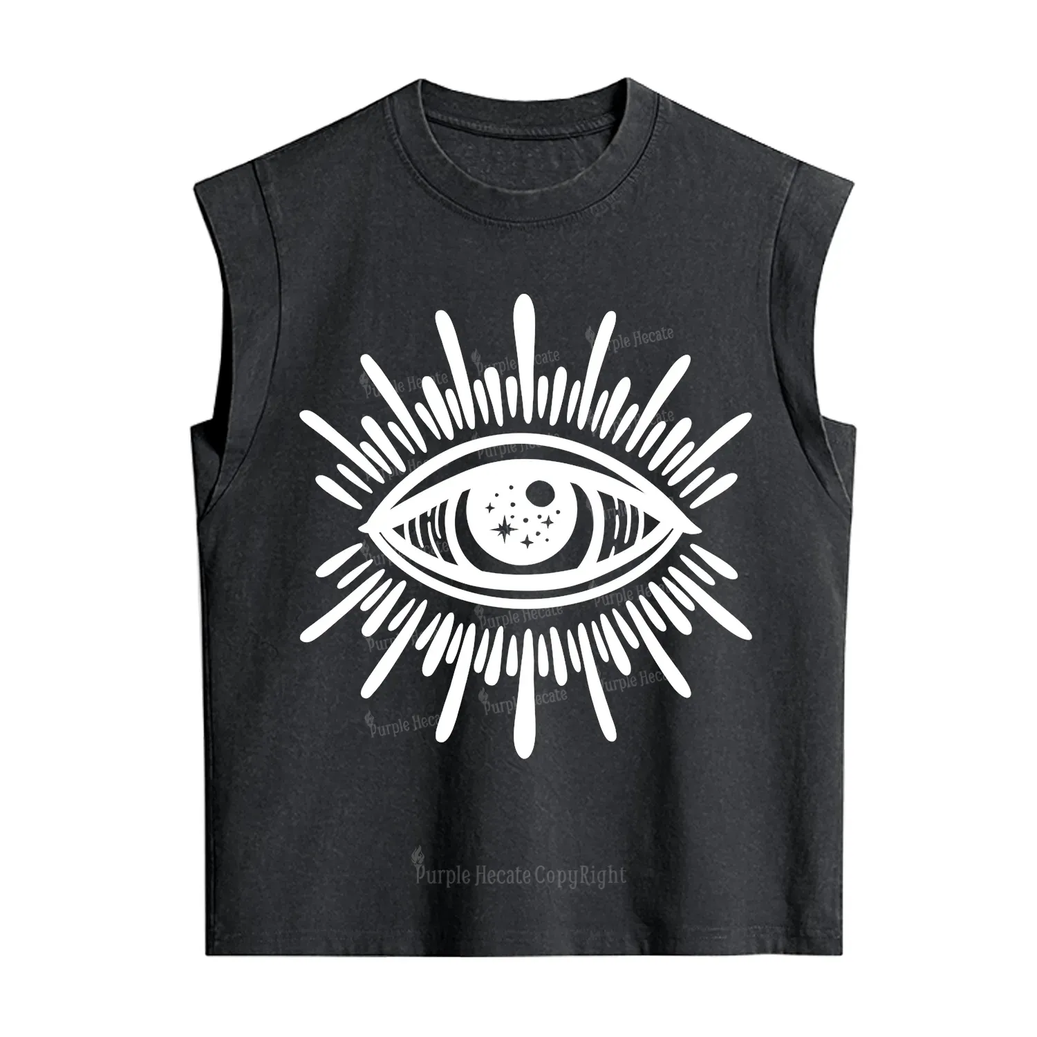 Purplehecate Evil Eye Vintage Washed Tank