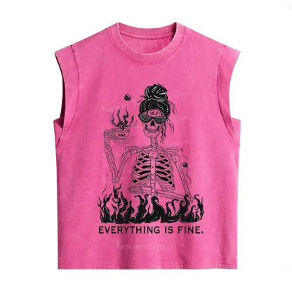 Purplehecate Everything Is Fine Vintage Washed Tank