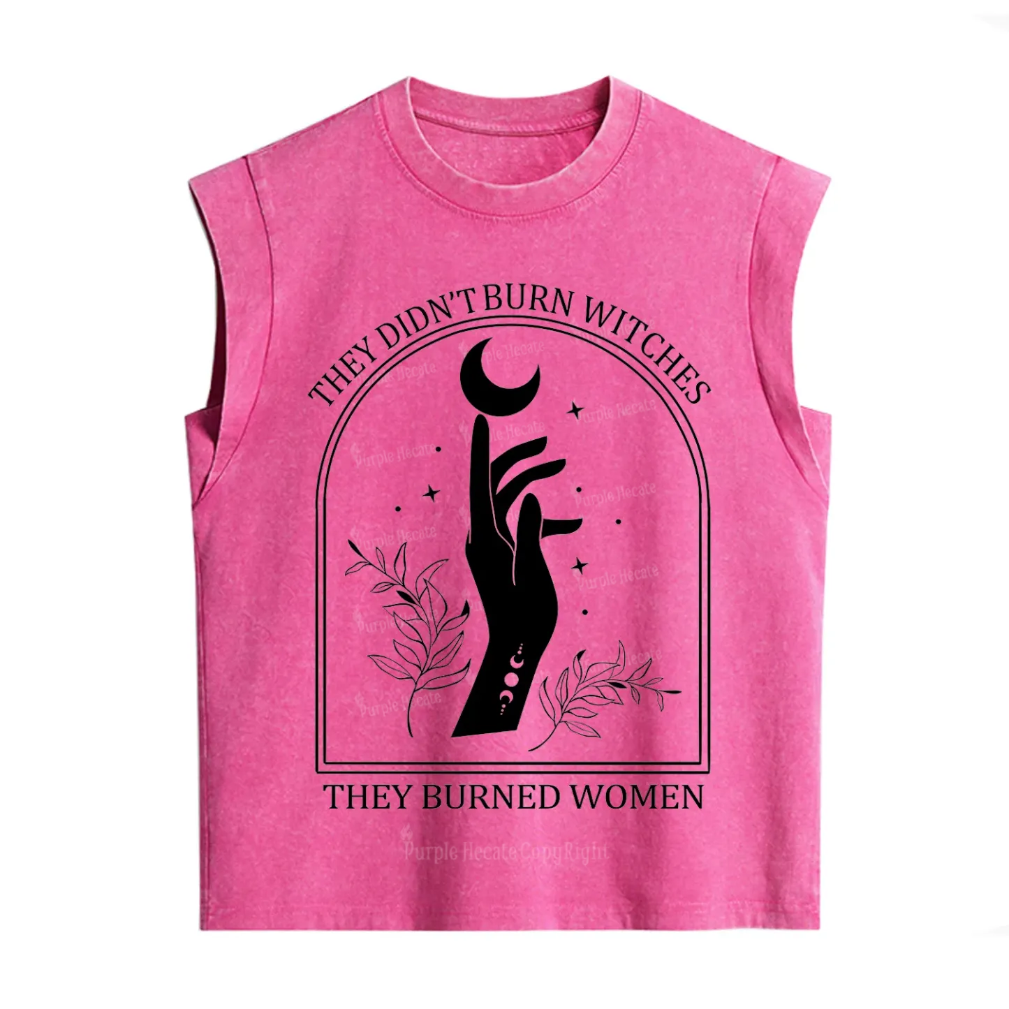 Purplehecate They Didn't Burn Witches They Burned Women Vintage Washed Tank