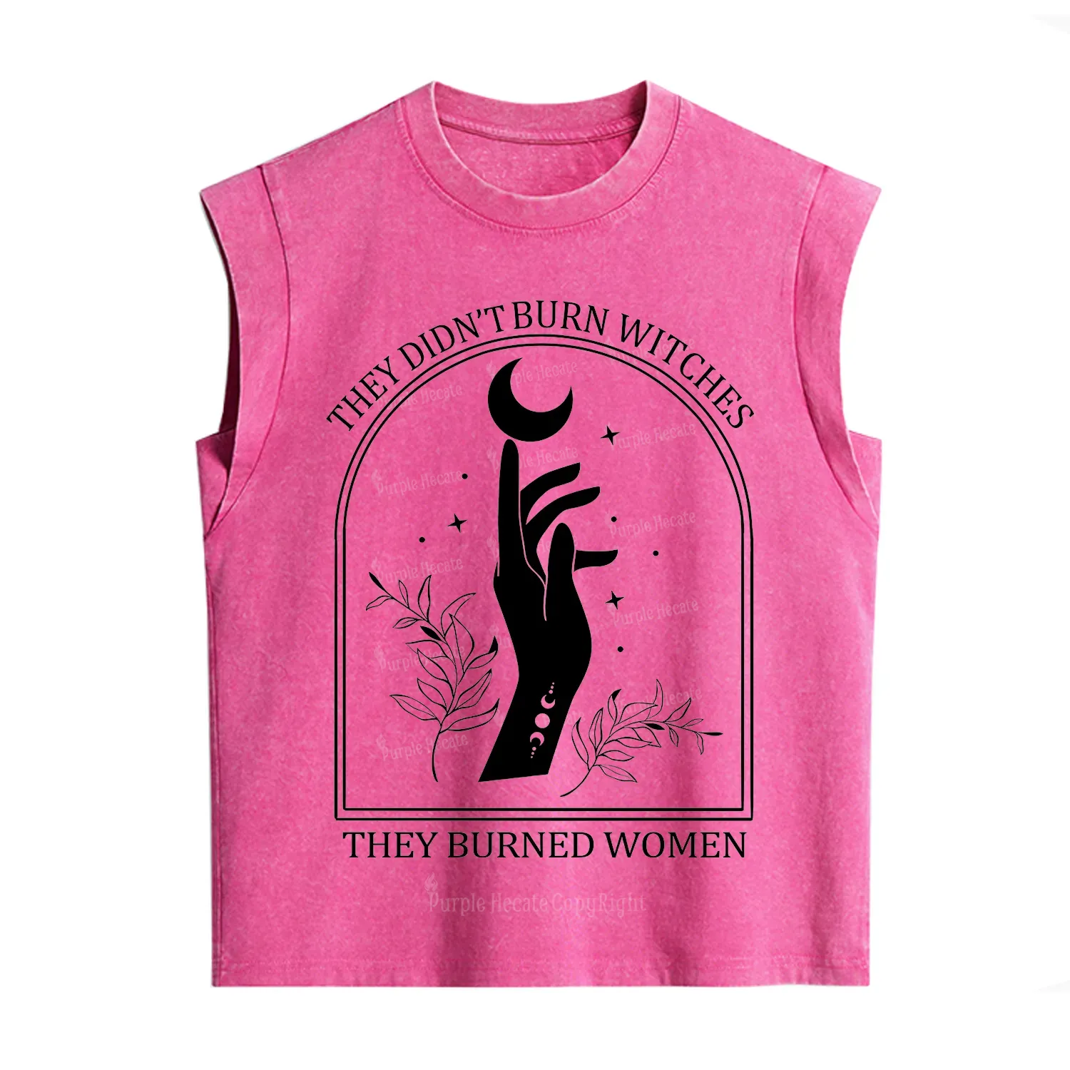Purplehecate They Didn't Burn Witches They Burned Women Vintage Washed Tank