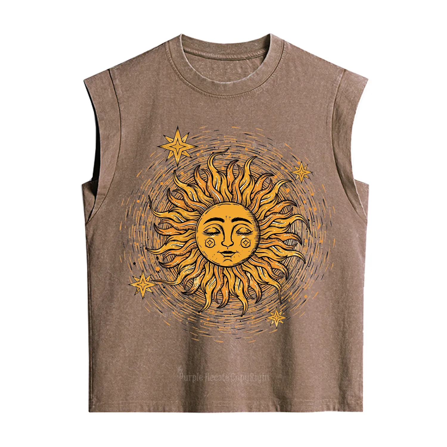 Purplehecate Celestial Sun Vintage Washed Tank
