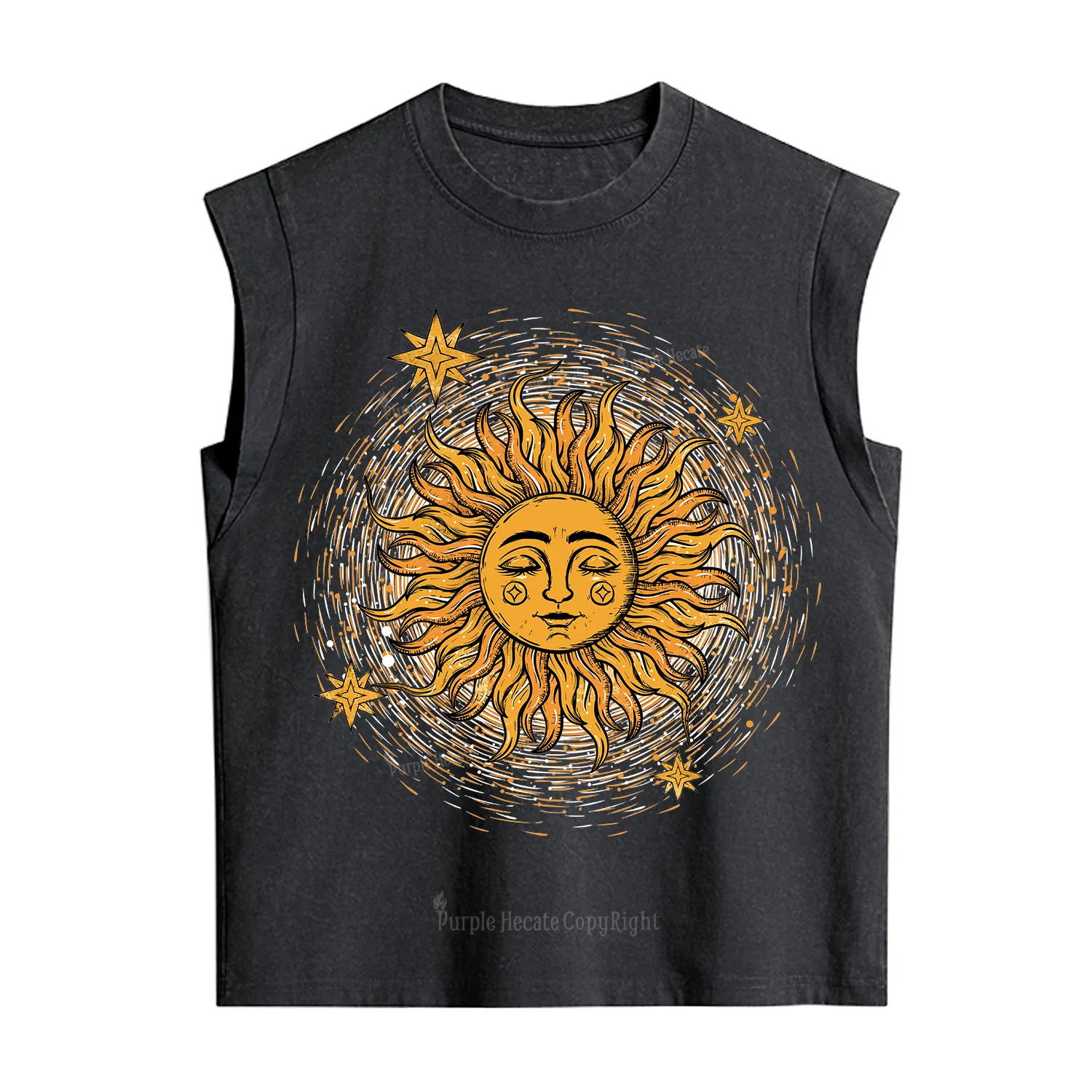 Purplehecate Celestial Sun Vintage Washed Tank