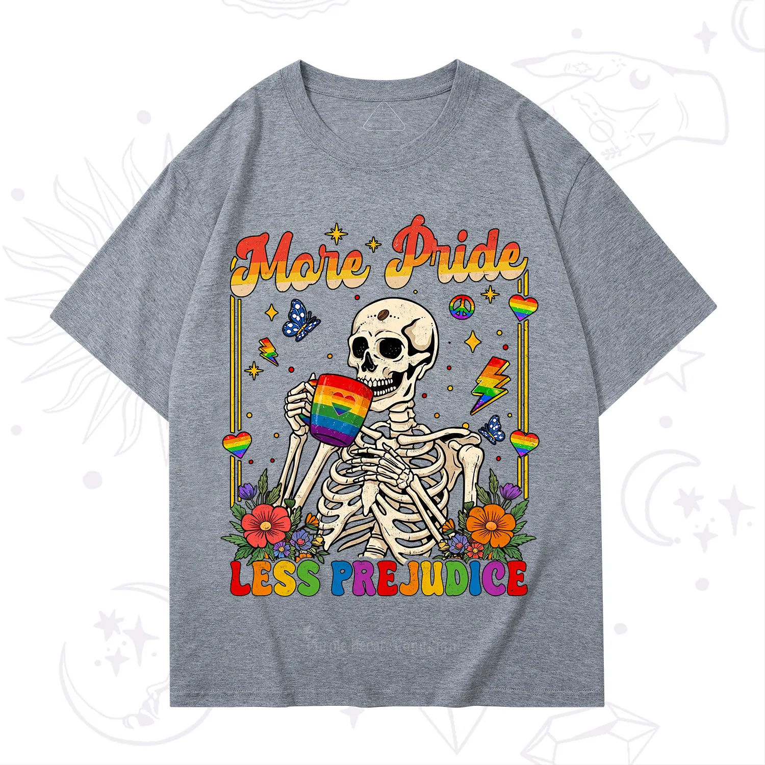 Purplehecate More Pride Less Prejudice Skeleton T-Shirt