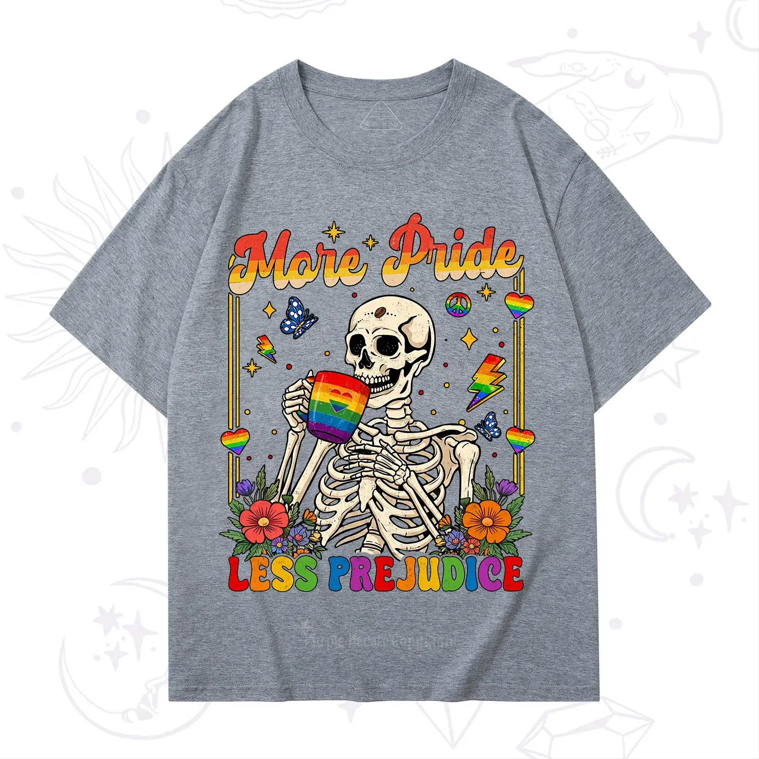 Purplehecate More Pride Less Prejudice Skeleton T-Shirt