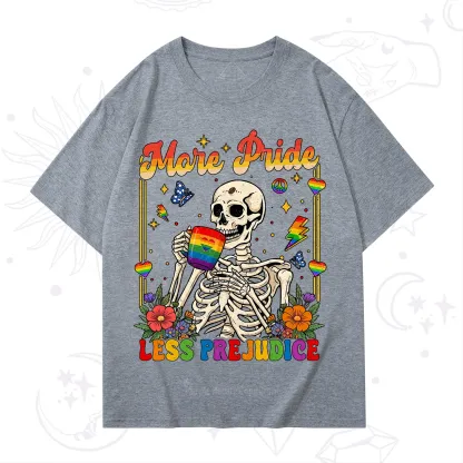 Purplehecate More Pride Less Prejudice Skeleton T-Shirt