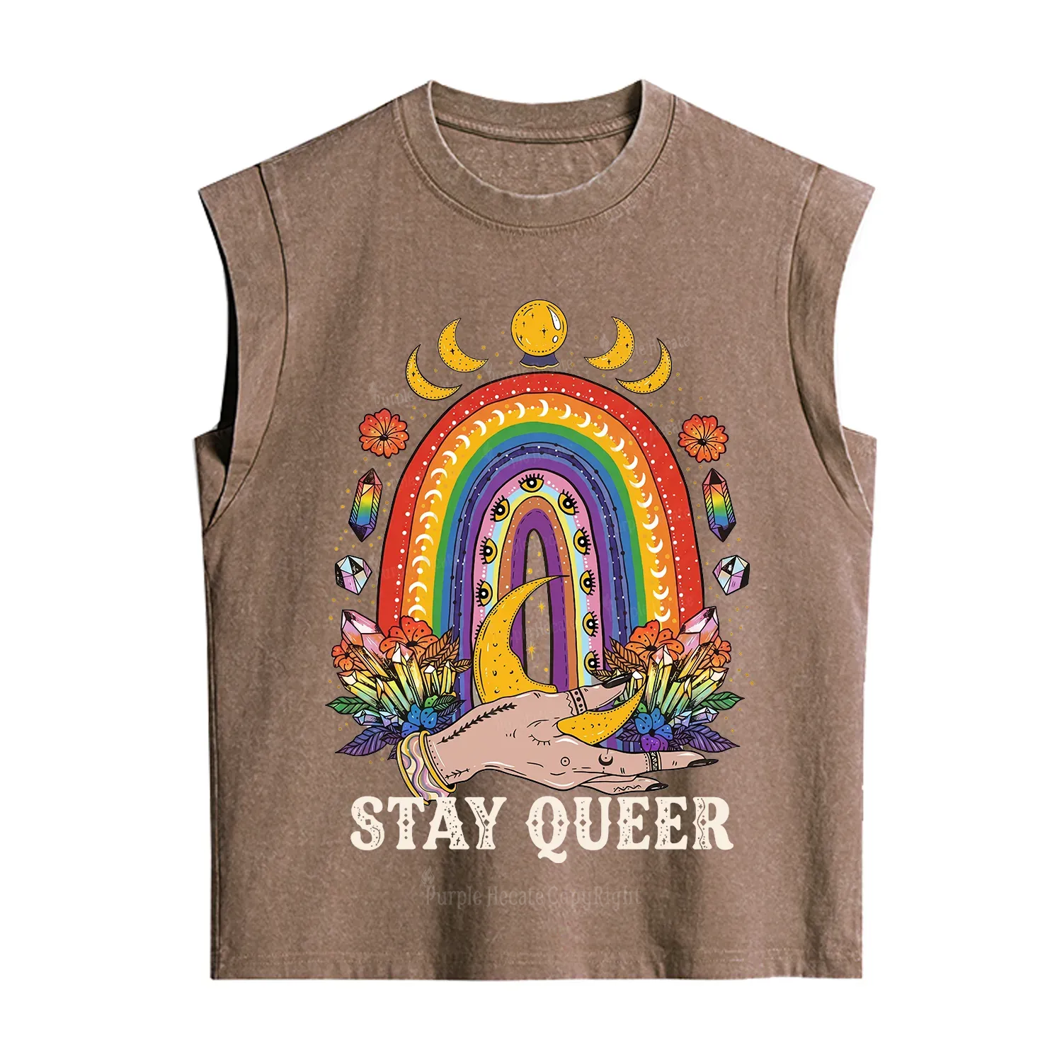 Purplehecate Stay Queer Vintage Washed Tank