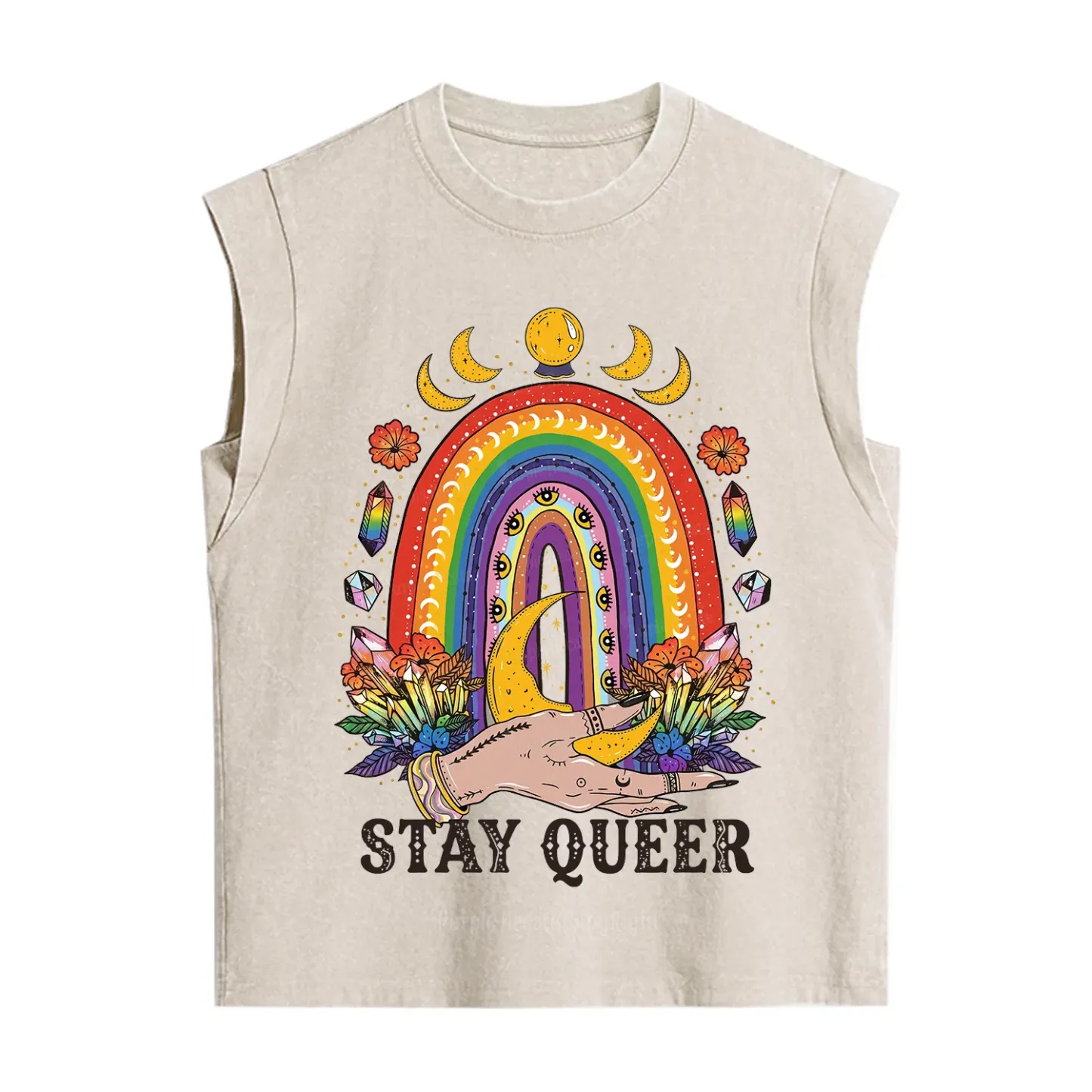 Purplehecate Stay Queer Vintage Washed Tank