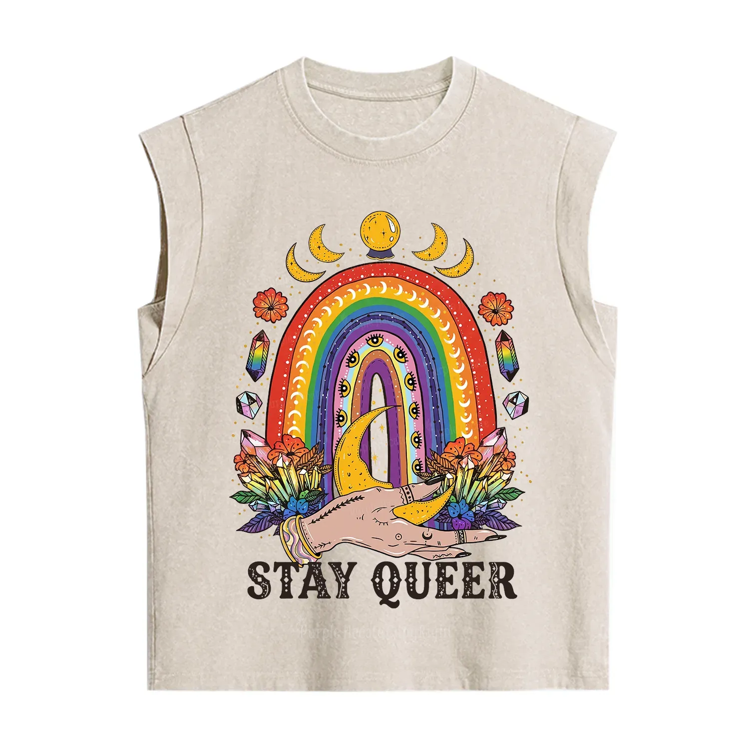 Purplehecate Stay Queer Vintage Washed Tank