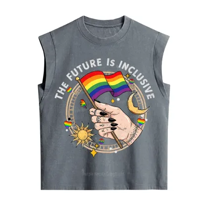 Purplehecate The Future Is Inclusive Vintage Washed Tank