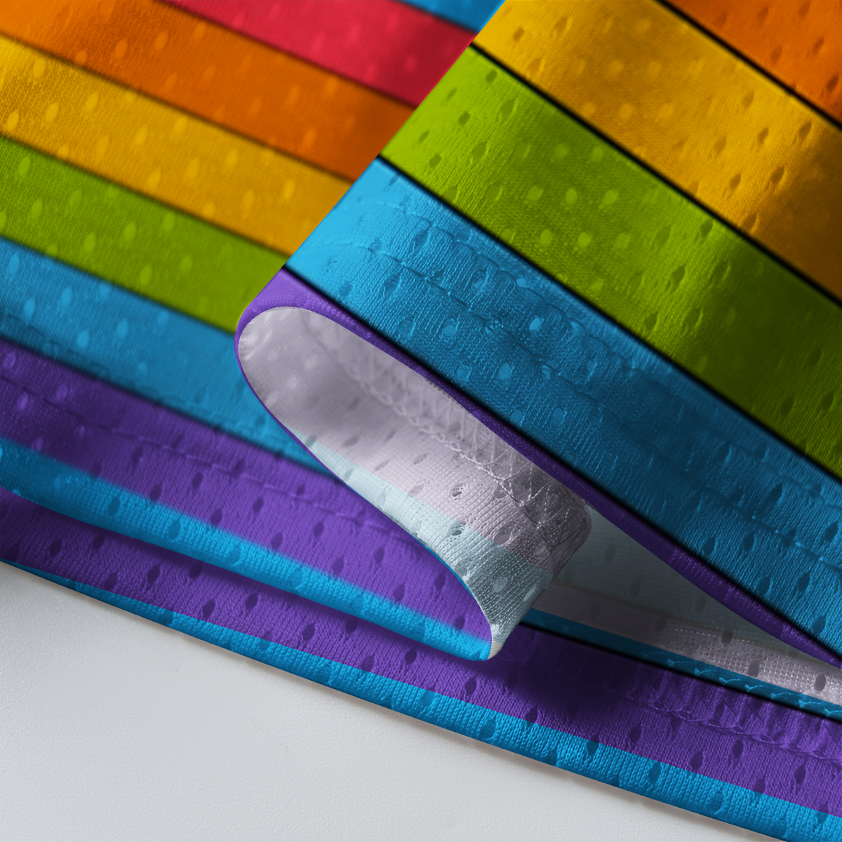 Purplehecate Rainbow Bandit Raccon Pride Mesh Jersey