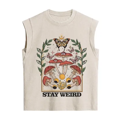 Purplehecate Stay Weird Vintage Washed Tank