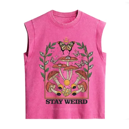 Purplehecate Stay Weird Vintage Washed Tank