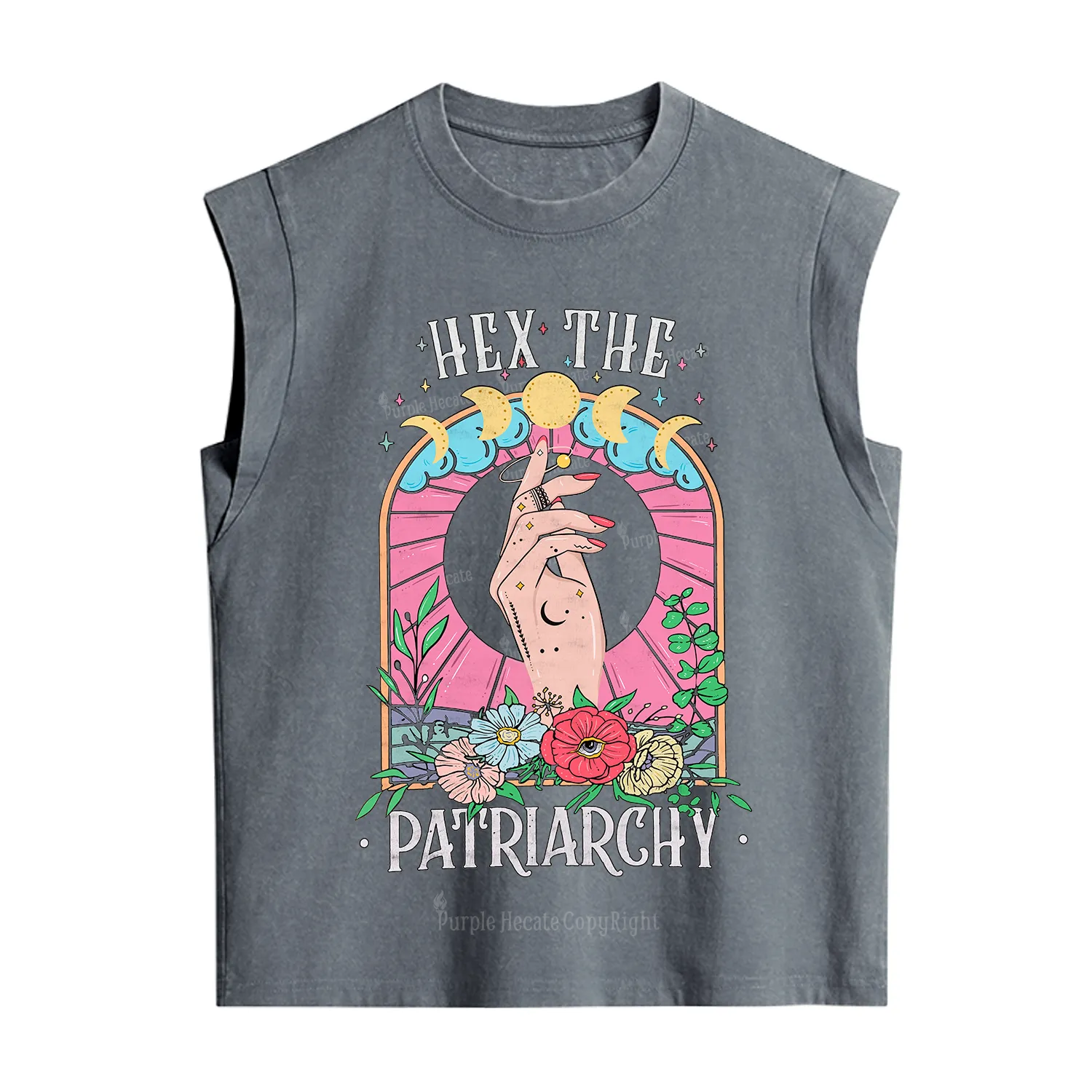 Purplehecate Hex The Patriarchy Vintage Washed Tank