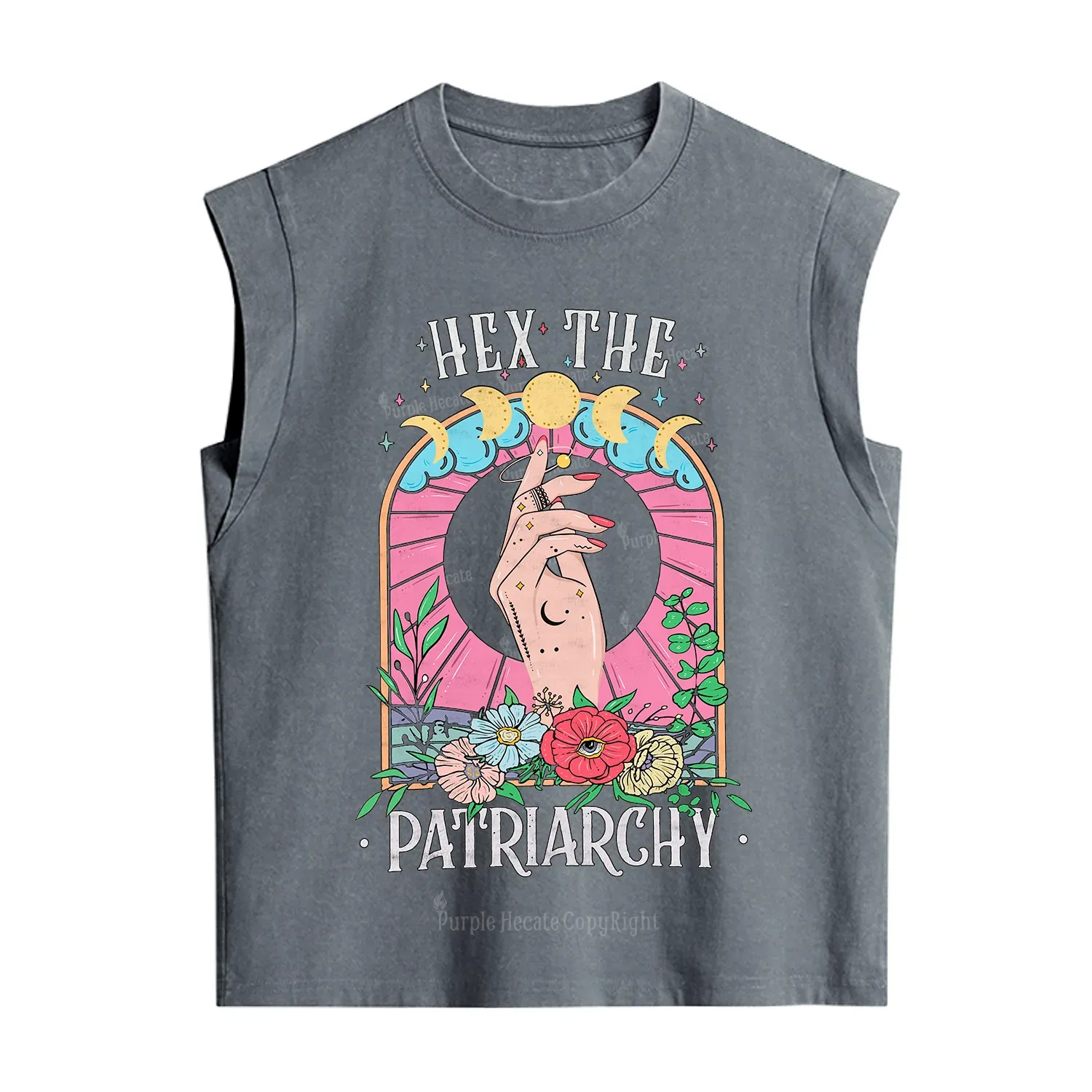 Purplehecate Hex The Patriarchy Vintage Washed Tank