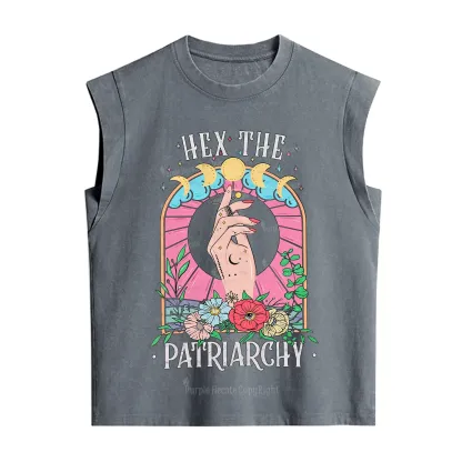 Purplehecate Hex The Patriarchy Vintage Washed Tank