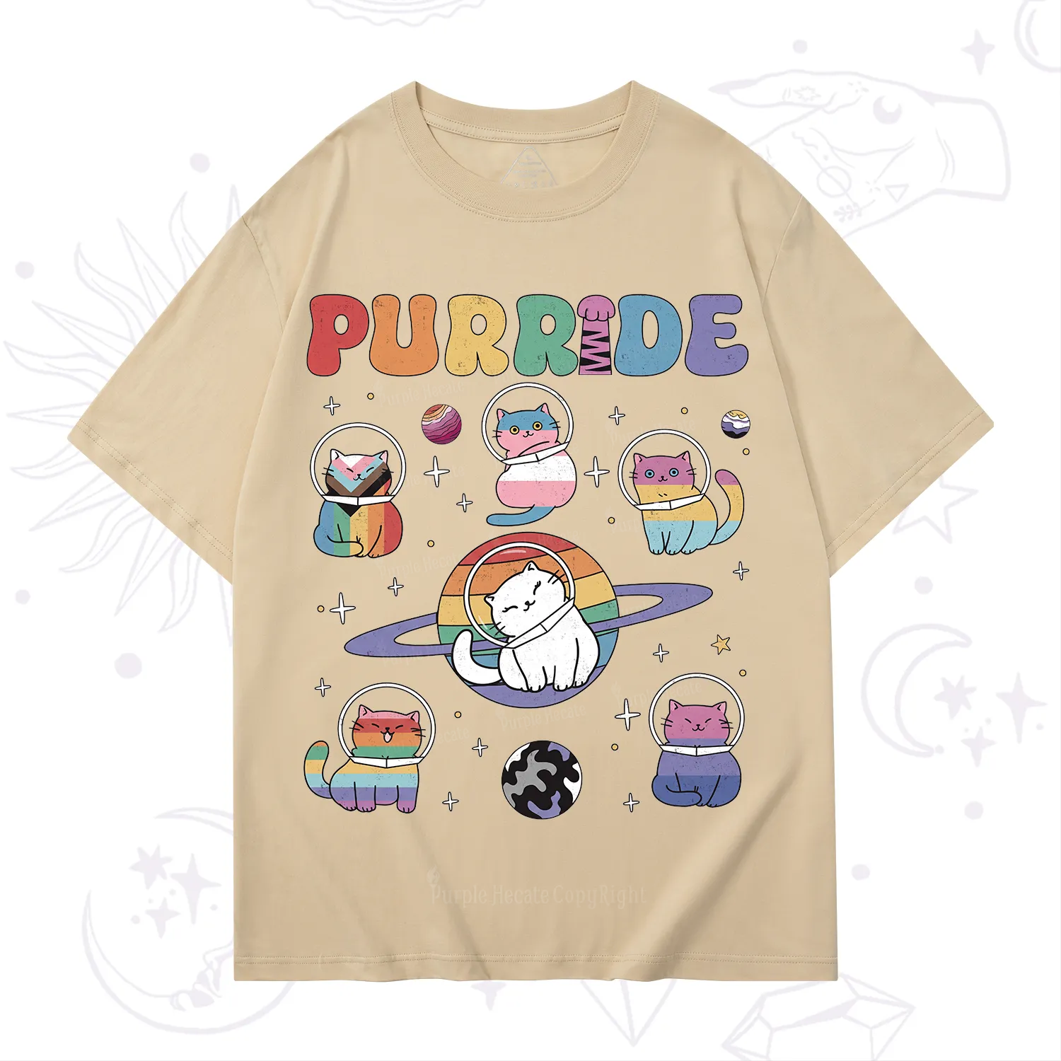 Purplehecate Purride Cat T-Shirt