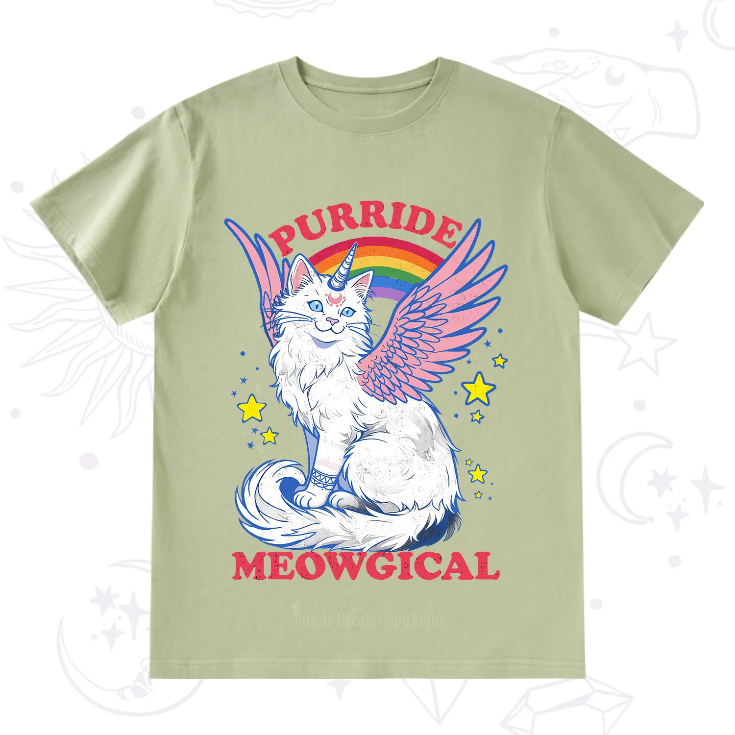 Purplehecate Purride Meowgical T-Shirt