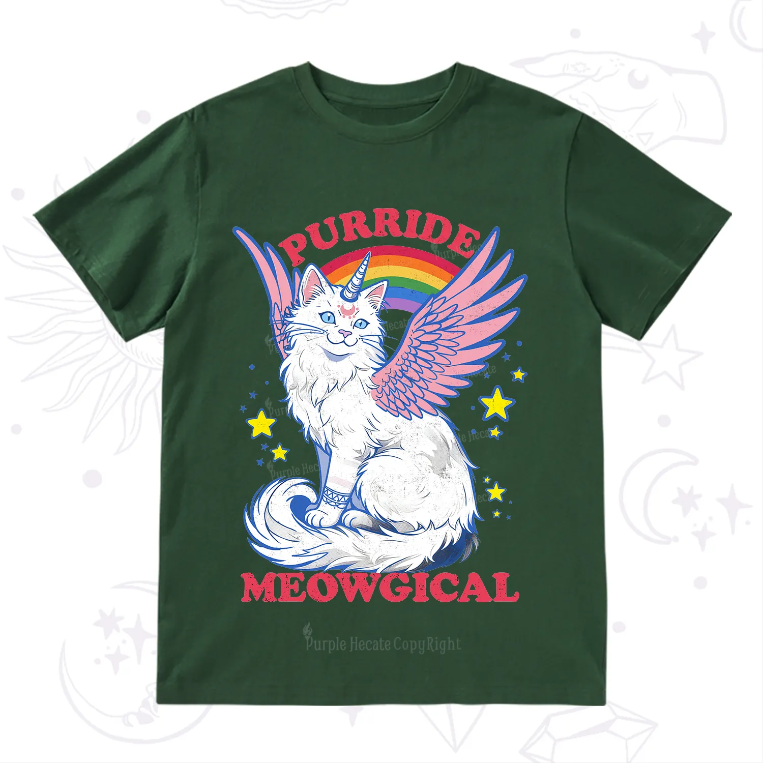 Purplehecate Purride Meowgical T-Shirt