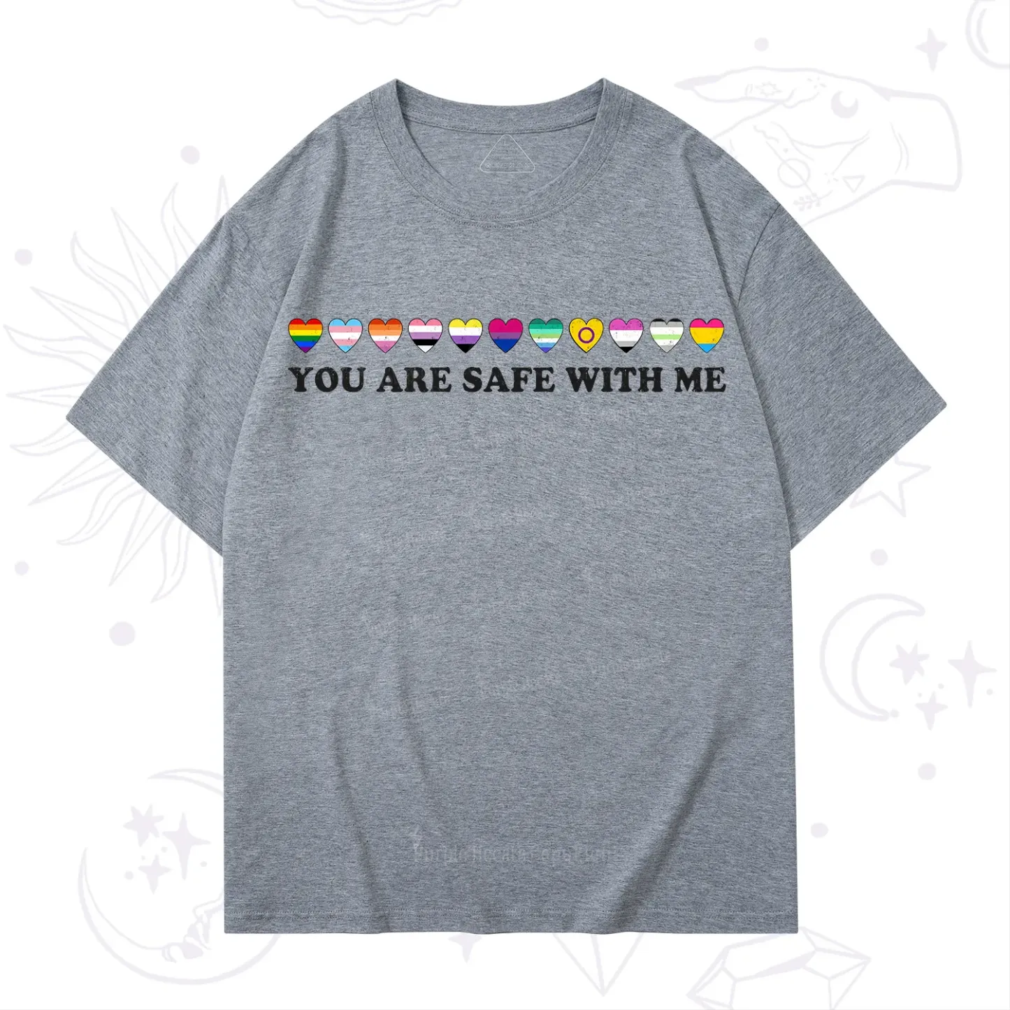 Purplehecate You Are Safe With Me Pride T-Shirt