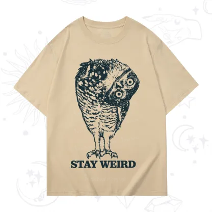 Purplehecate Stay Weird Innocent Owl T-Shirt