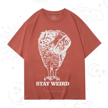 Purplehecate Stay Weird Innocent Owl T-Shirt