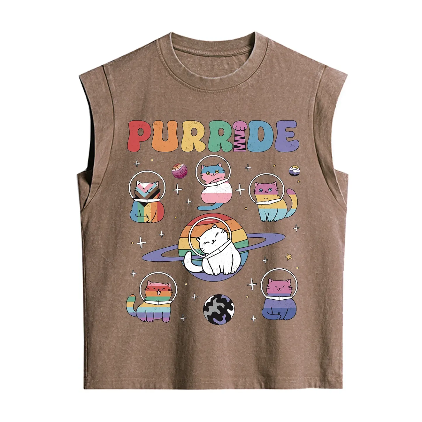 Purplehecate Purride Cat Vintage Washed Tank