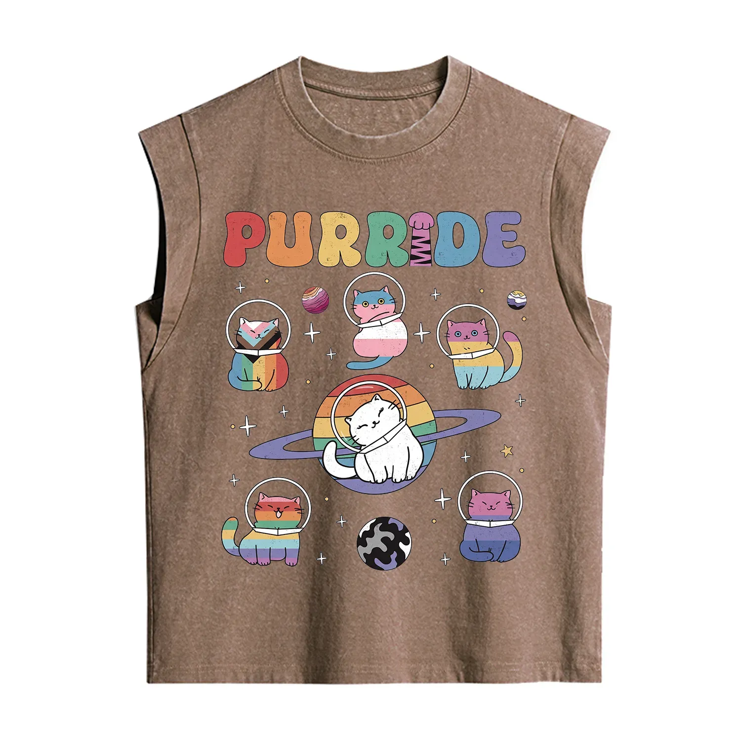 Purplehecate Purride Cat Vintage Washed Tank