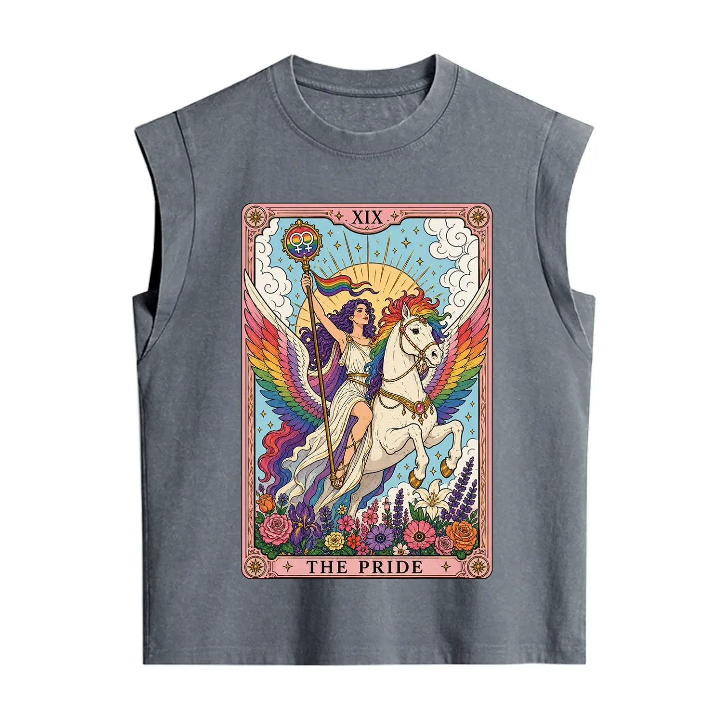 Purplehecate The Pride Tarot Card Vintage Washed Tank