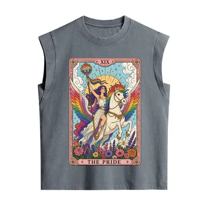 Purplehecate The Pride Tarot Card Vintage Washed Tank