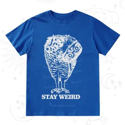 Purplehecate Stay Weird Innocent Owl T-Shirt