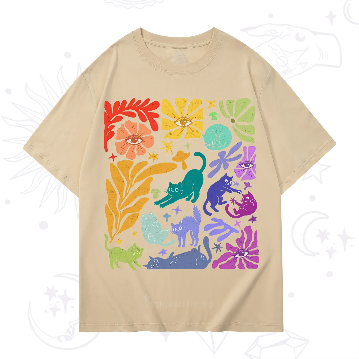 Purplehecate Rainbow Pride Cats T-Shirt