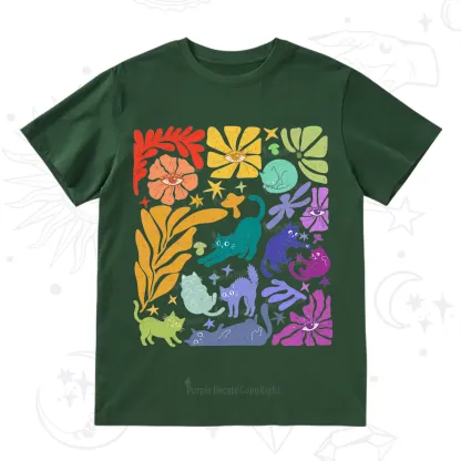 Purplehecate Rainbow Pride Cats T-Shirt