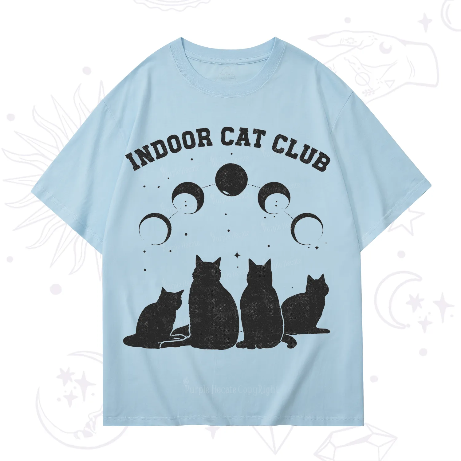 Purplehecate Indoor Cat Club T-Shirt