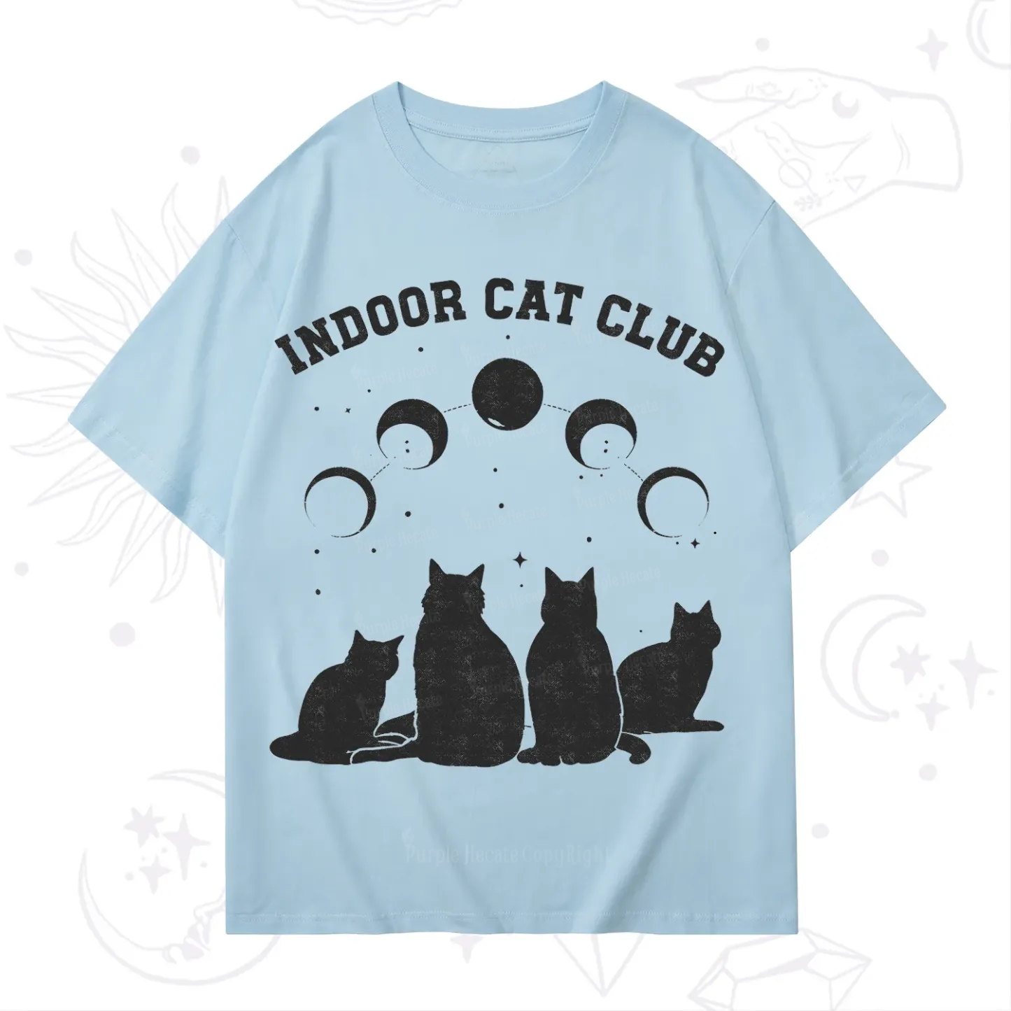 Purplehecate Indoor Cat Club T-Shirt