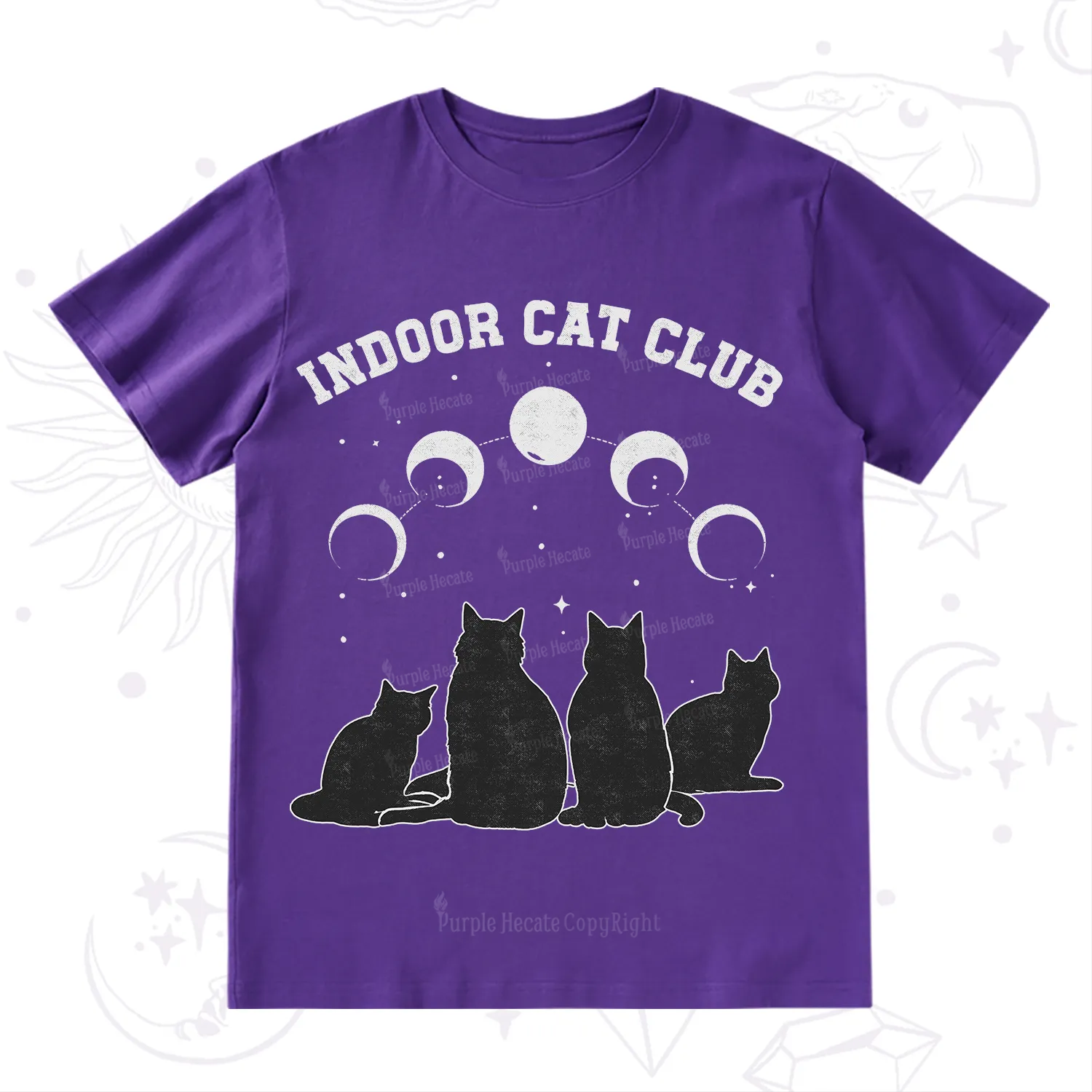 Purplehecate Indoor Cat Club T-Shirt