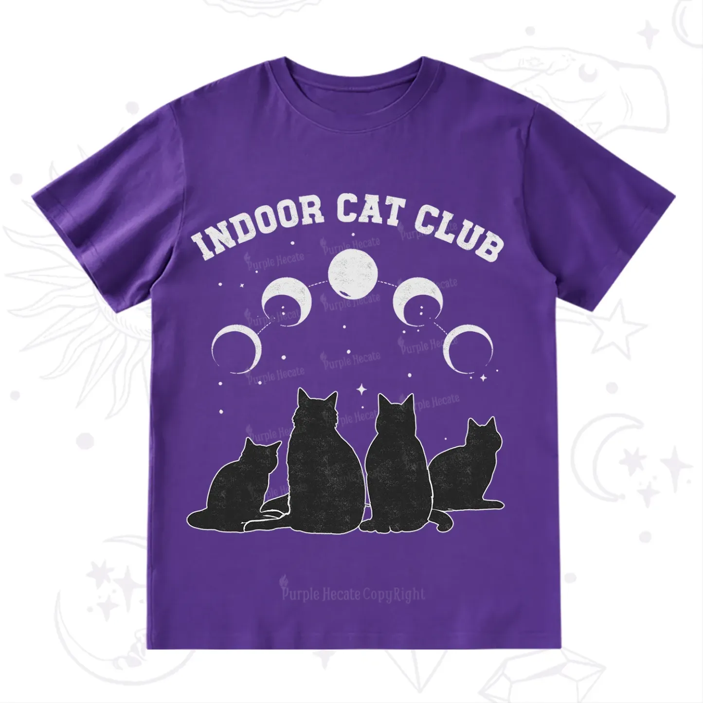 Purplehecate Indoor Cat Club T-Shirt