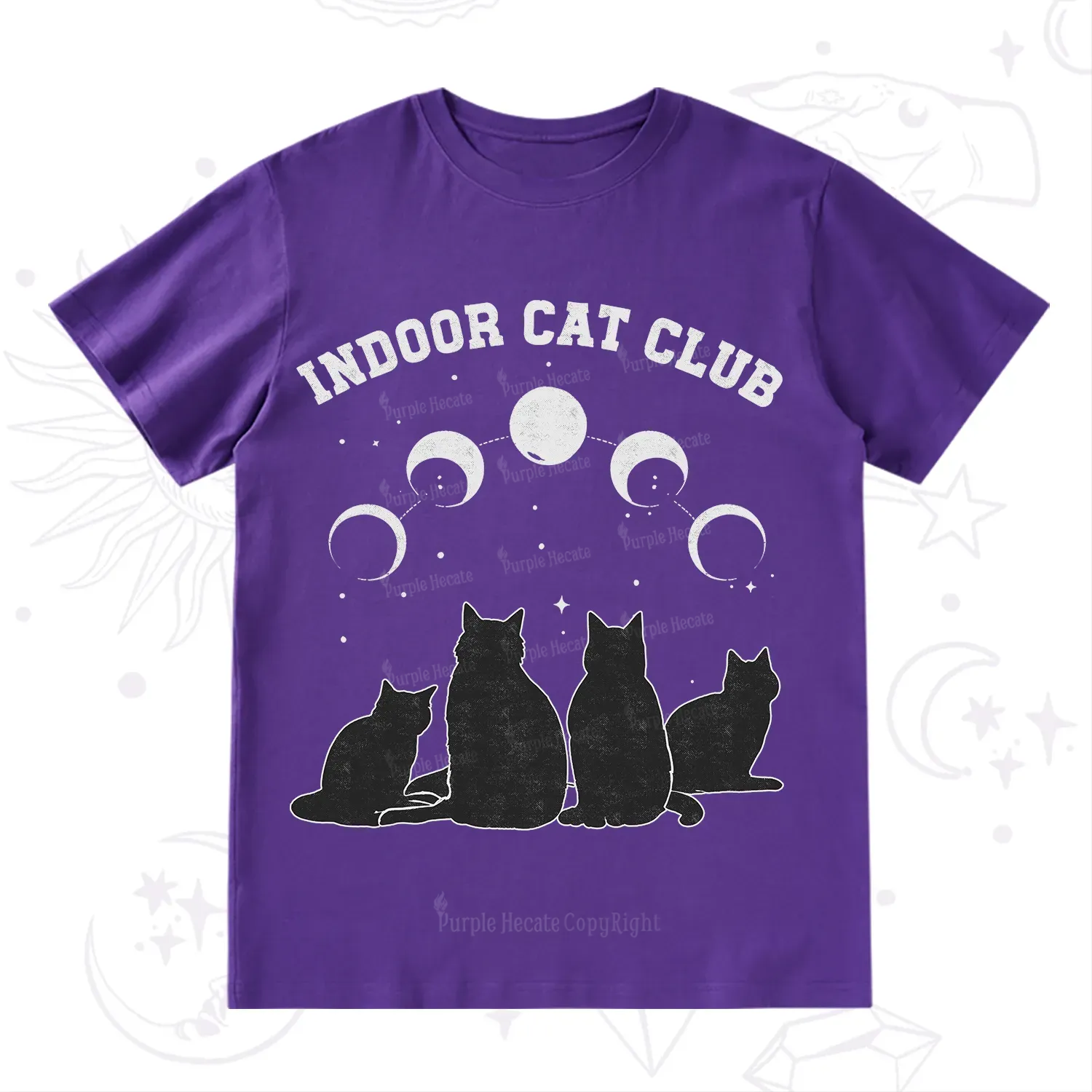 Purplehecate Indoor Cat Club T-Shirt